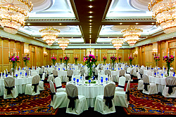 Ballroom at Ritz-Carlton Hotel in Moscow, Russia