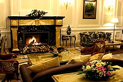 Lobby at Savoy Hotel in Moscow, Russia
