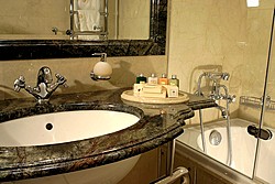 Classic Room Bathroom at Savoy Hotel in Moscow, Russia