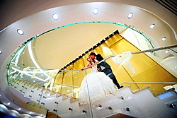 Staircase at Sheraton Palace Hotel in Moscow, Russia