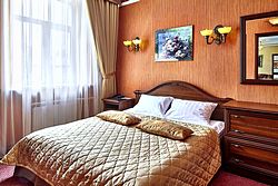 First Bedroom at Apartment at Slavyanka Hotel in Moscow, Russia