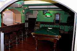 Billiard in Slavyanka Hotel in Moscow, Russia