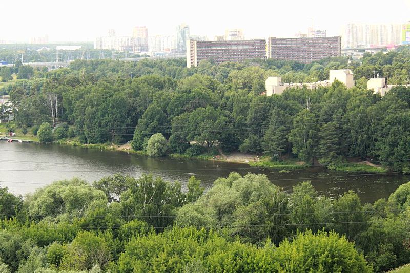 View from Suite at Soyuz Hotel in Moscow, Russia