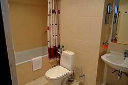 Superior Double Room Bathroom at Alliance Ulanskaya Hotel in Moscow, Russia