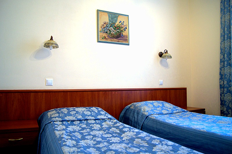Standard Twin Room at the Zolotoy Kolos Hotel in Moscow