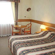 Business Double Room at the Izmailovo Alfa Hotel in Moscow, Russia