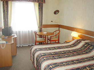 Business Double Room at the Izmailovo Alfa Hotel in Moscow, Russia
