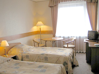 Business Twin Room at the Izmailovo Alfa Hotel in Moscow, Russia