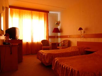 Business Twin Room at the Izmailovo Beta Hotel in Moscow, Russia