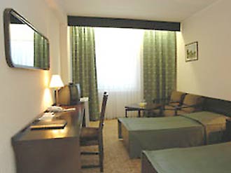 Standard Twin Room at the Izmailovo Gamma-Delta Hotel in Moscow, Russia