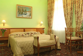 Standard Double Room at the Marco Polo Presnja Hotel in Moscow, Russia