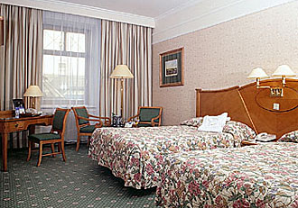 Deluxe Twin Room at the Marriott Grand Hotel in Moscow, Russia