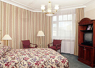 Corner Suite at the Marriott Tverskaya Hotel in Moscow, Russia