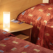 Standard Twin Room at the Maxima Irbis Hotel in Moscow, Russia