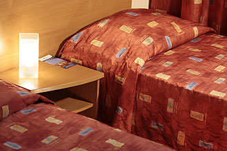 Standard Twin Room at the Maxima Irbis Hotel in Moscow, Russia