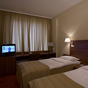 Standard Twin Room at the Maxima Panorama Hotel in Moscow, Russia