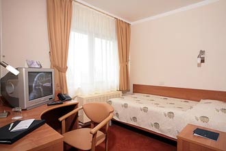 Standard Single Room at the Maxima Slavia Hotel in Moscow, Russia
