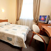 Standard Double Room at the Maxima Zarya Hotel in Moscow, Russia