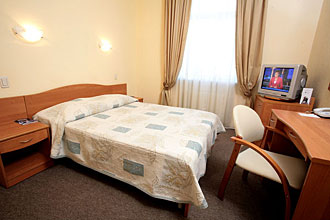 Standard Double Room at the Maxima Zarya Hotel in Moscow, Russia
