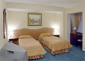 Twin Room at the Medea Hotel in Moscow, Russia