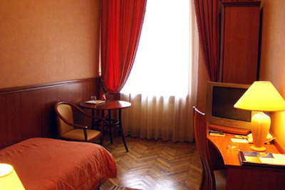 Standard Single Room at the Peking Hotel in Moscow, Russia