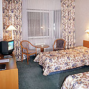 Standard Twin Room at the Proton Business Hotel in Moscow, Russia