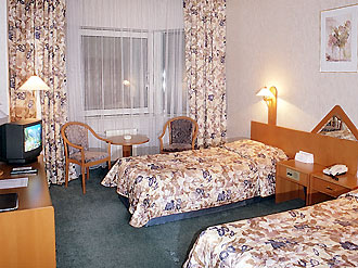 Standard Twin Room at the Proton Business Hotel in Moscow, Russia