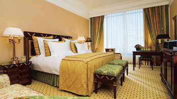 Club Level Double Room at Ritz Carlton Hotel in Moscow, Russia