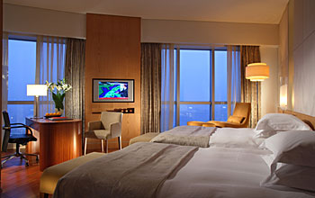 Swiss Business Executive Club Twin Room at the Swissotel Krasnye Holmy in Moscow, Russia