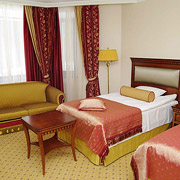 Deluxe Twin Room at the Volynskoe Congress Park Hotel in Moscow, Russia