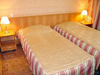 Business Twin Room at the Zolotoy Kolos Hotel in Moscow, Russia